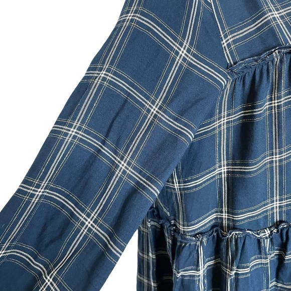 CHECKED Mini Shirt Dress 💙 - Picture 8 of 14